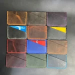 Tek cepli mini deri kartlık